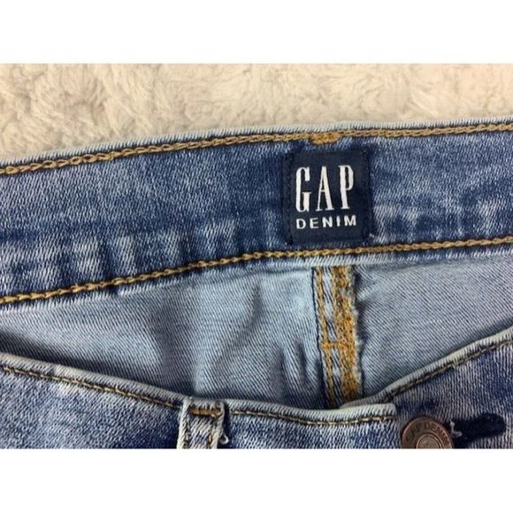 Gap Size 32 Womens Jeans Favorite Jegging Stretch Mid Rise Raw Hem Med W… - Picture 2 of 5